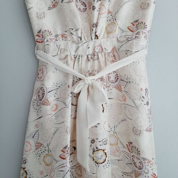 INWEAR BLACK LADYBIRD / Denmark Kitomi 100% Silk Floral Knee Length Dress Sz 6 - Picture 11 of 14